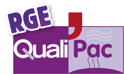 Logo RGE Qualipac, BARREAU Pascal, Plombier électricien à Beauvoir-sur-Mer